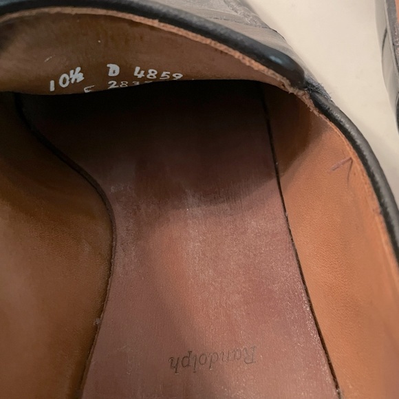 Men’s Allen Edmonds Randolph Penny Loafers 10.5 DcGrey Dress Shoes - Picture 9 of 9